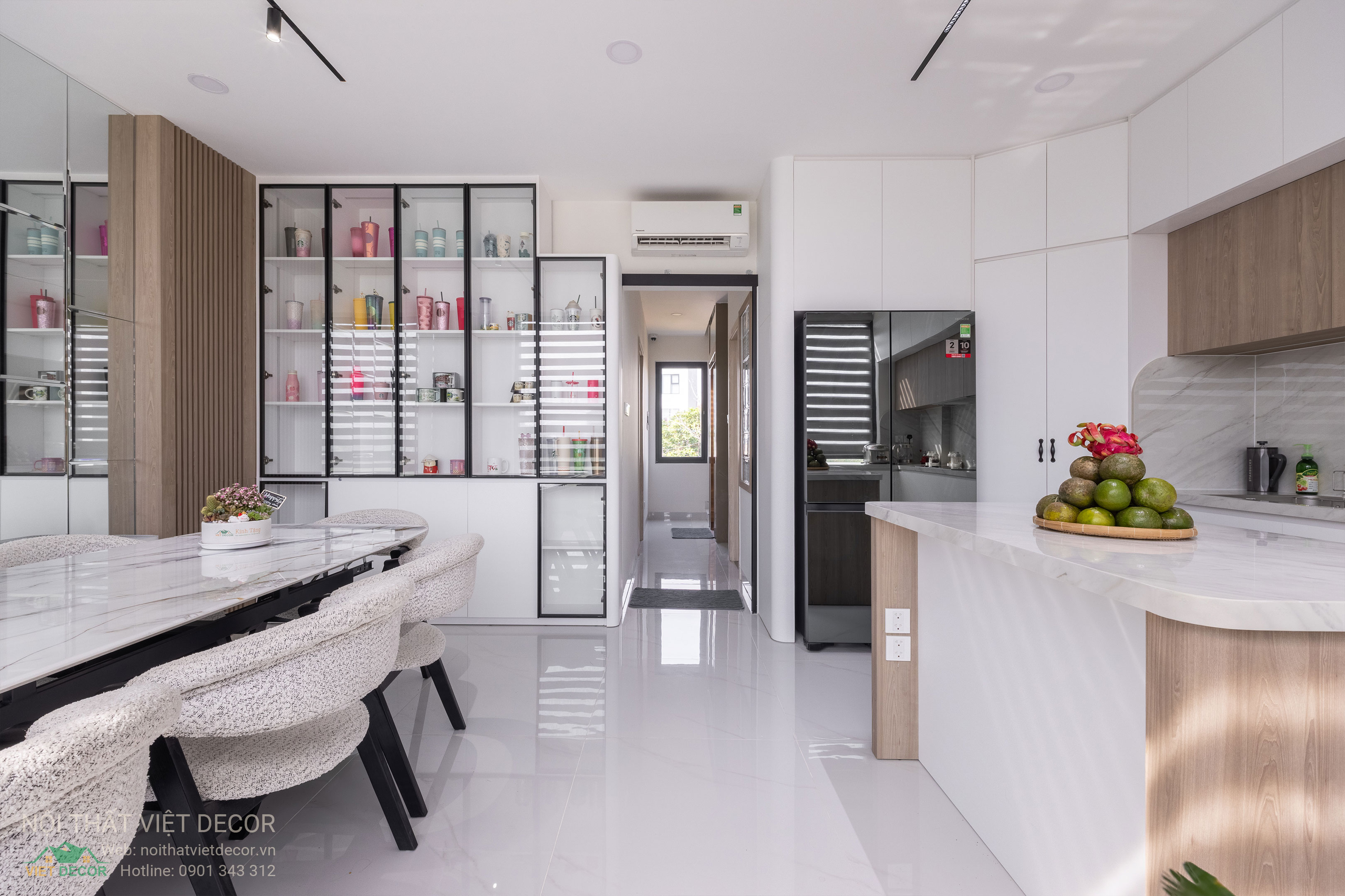 Nội Thất Việt Decor thiết kế thi công trang trí nội thất nhà phố tại phường Long Bình TP HCM, nhà bếp