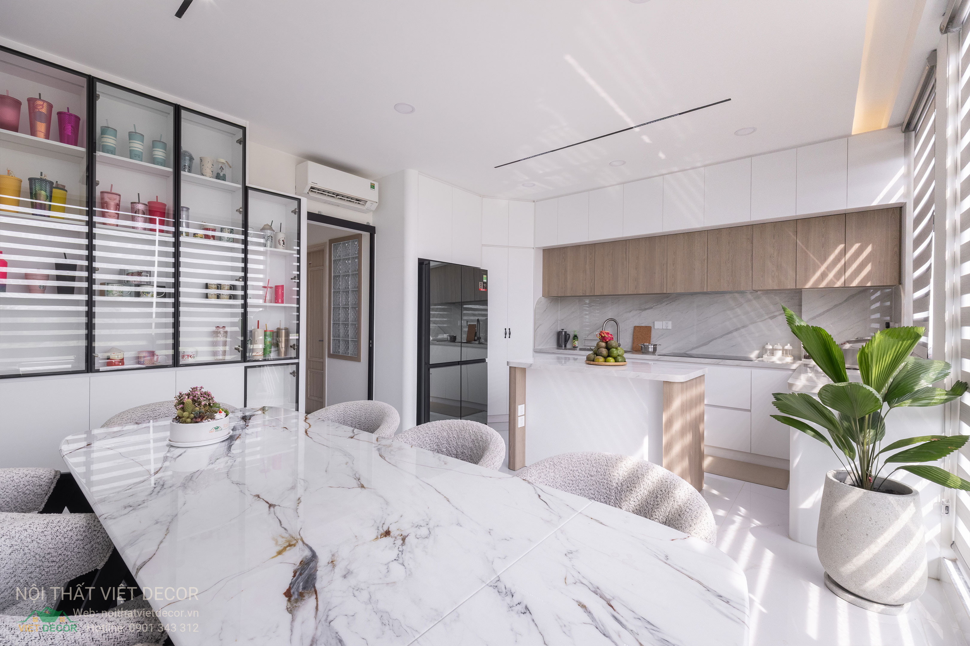 Nội Thất Việt Decor thiết kế thi công trang trí nội thất nhà phố tại phường Long Bình TP HCM, nhà bếp