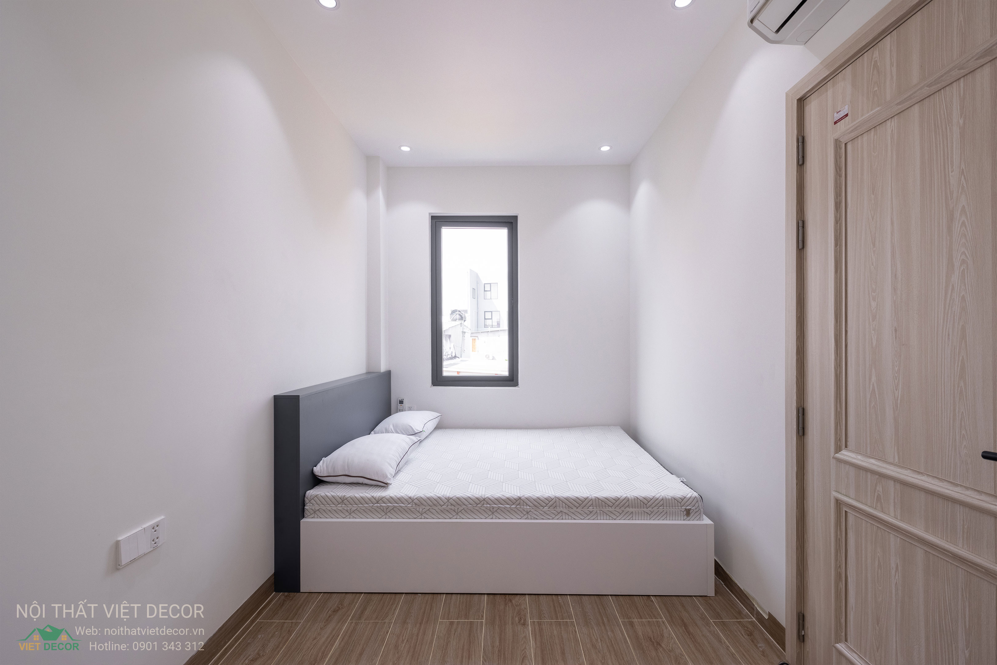Nội Thất Việt Decor thiết kế thi công trang trí nội thất nhà phố tại phường Long Bình TP HCM, phòng ngủ khách