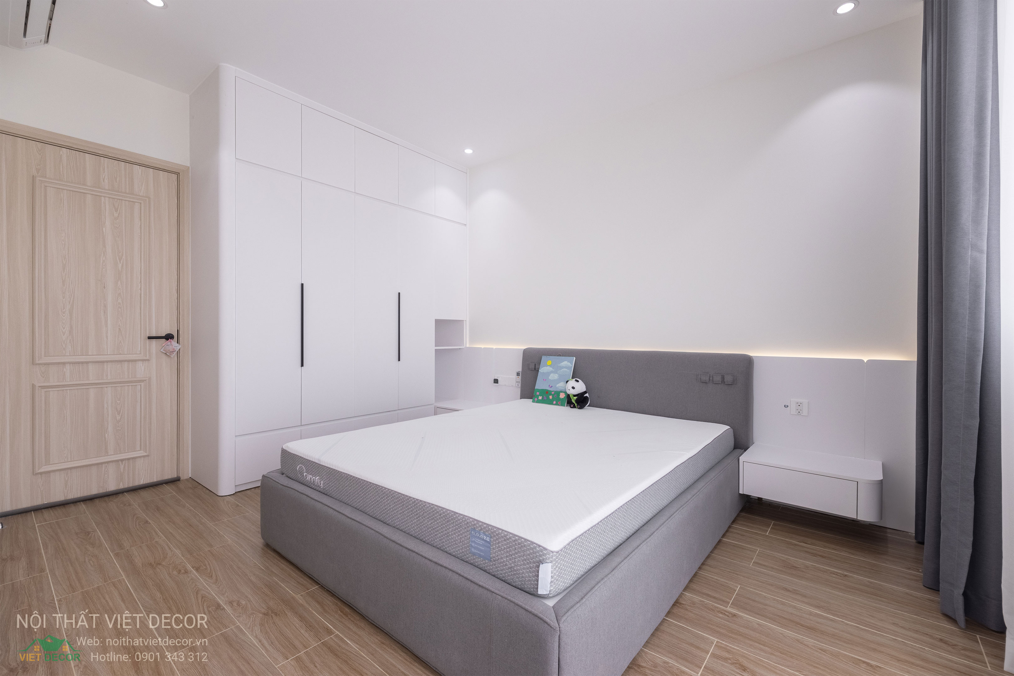 Nội Thất Việt Decor thiết kế thi công trang trí nội thất nhà phố tại phường Long Bình TP HCM, phòng ngủ