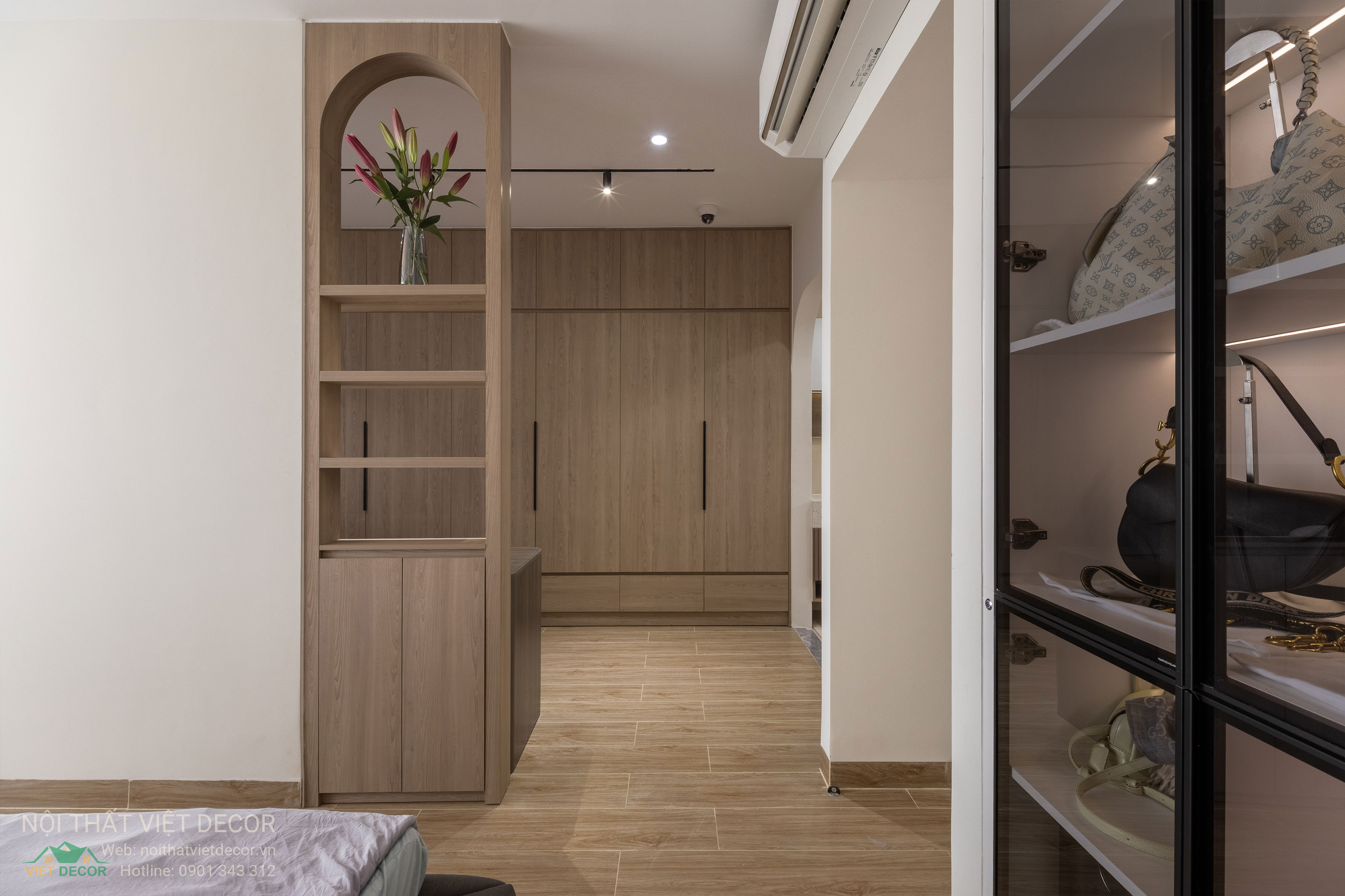 Nội Thất Việt Decor thiết kế thi công trang trí nội thất nhà phố tại phường Long Bình TP HCM, phòng ngủ master