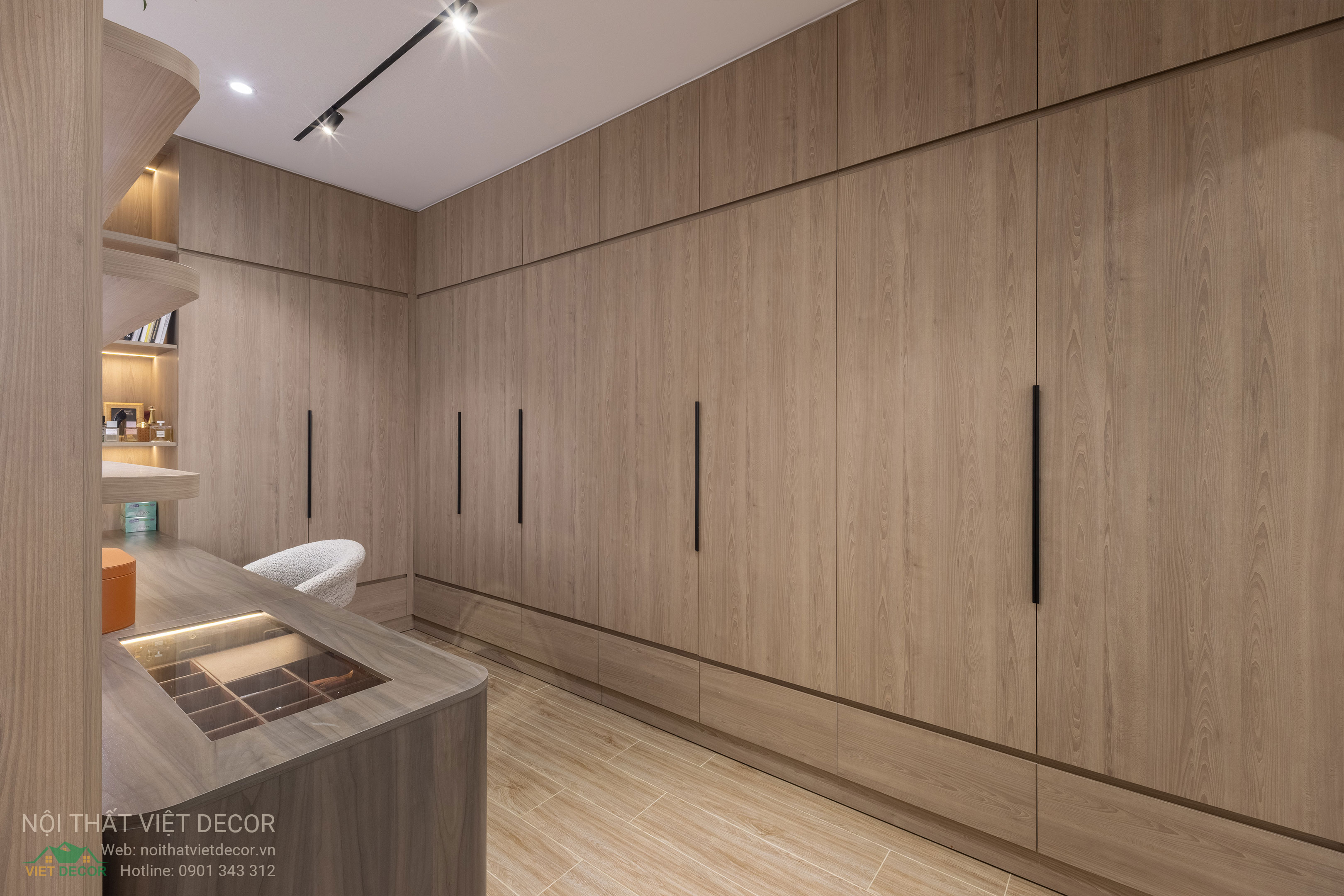 Nội Thất Việt Decor thiết kế thi công trang trí nội thất nhà phố tại phường Long Bình TP HCM, phòng ngủ master