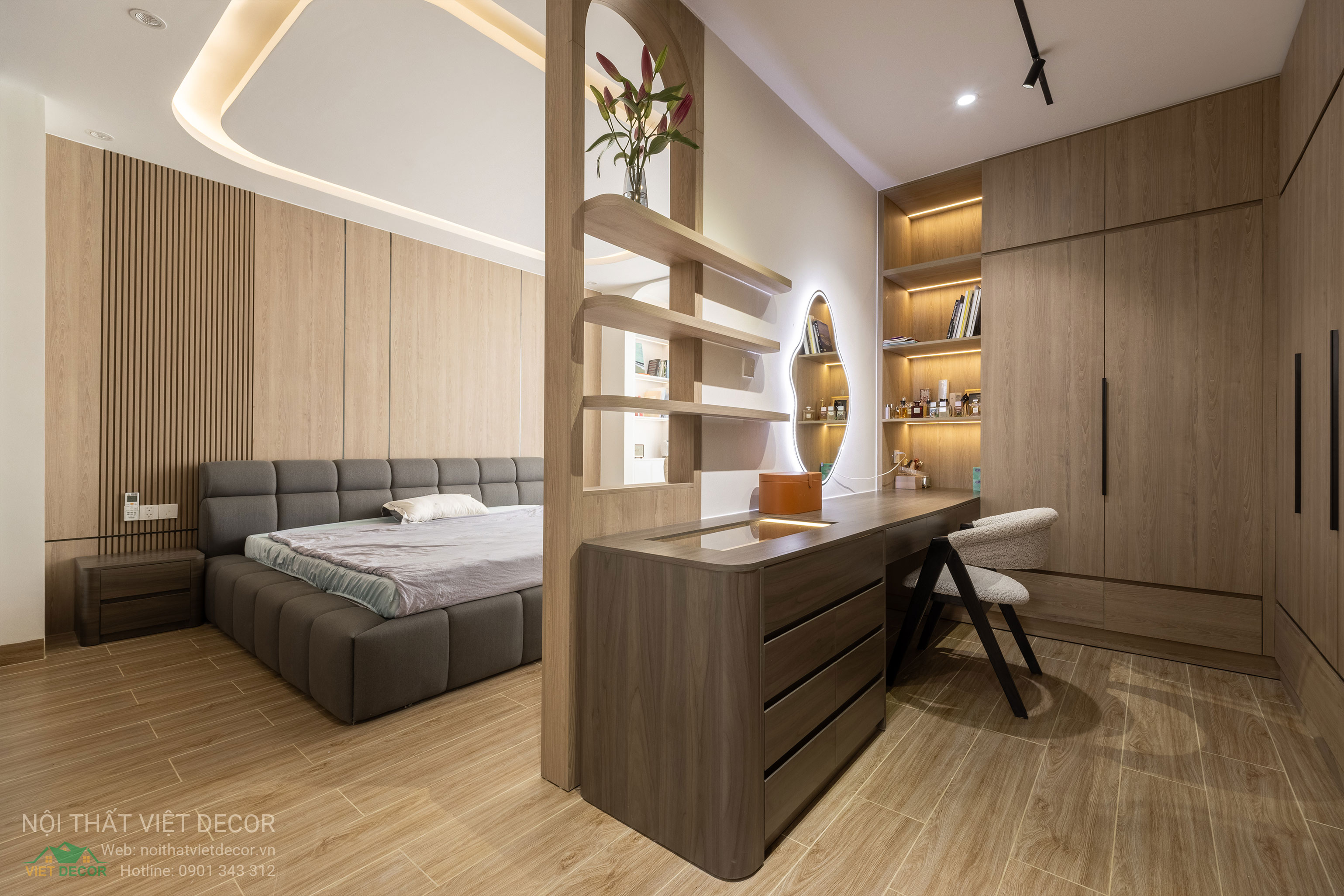 Thiết kế thi công hạng mục nội thất nhà phố 5 tầng tại phường Long Bình, TP Hồ Chí Minh