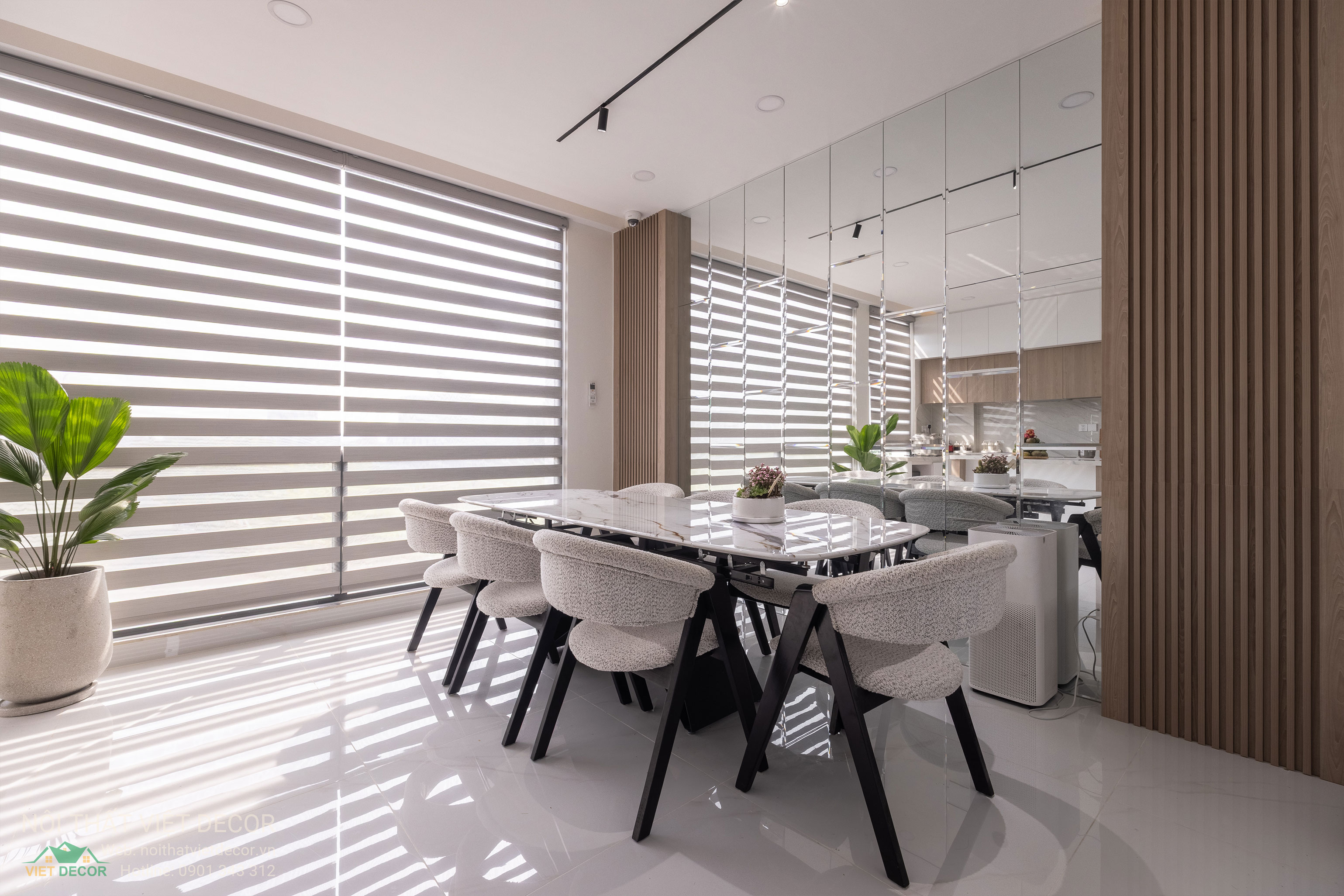 Nội Thất Việt Decor thiết kế thi công trang trí nội thất nhà phố tại phường Long Bình TP HCM, nhà bếp