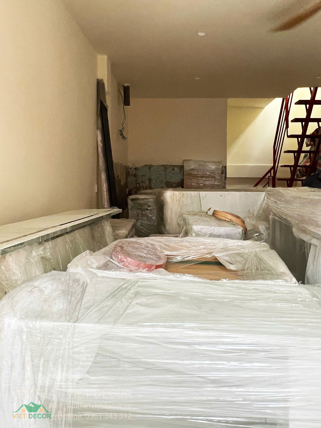 Nội Thất Việt Decor thiết kế thi công nội thất tủ bếp cánh huỳnh pano gỗ công nghiệp An Cường, Ba Thanh tại quận 4 thành phố Hồ Chí Minh