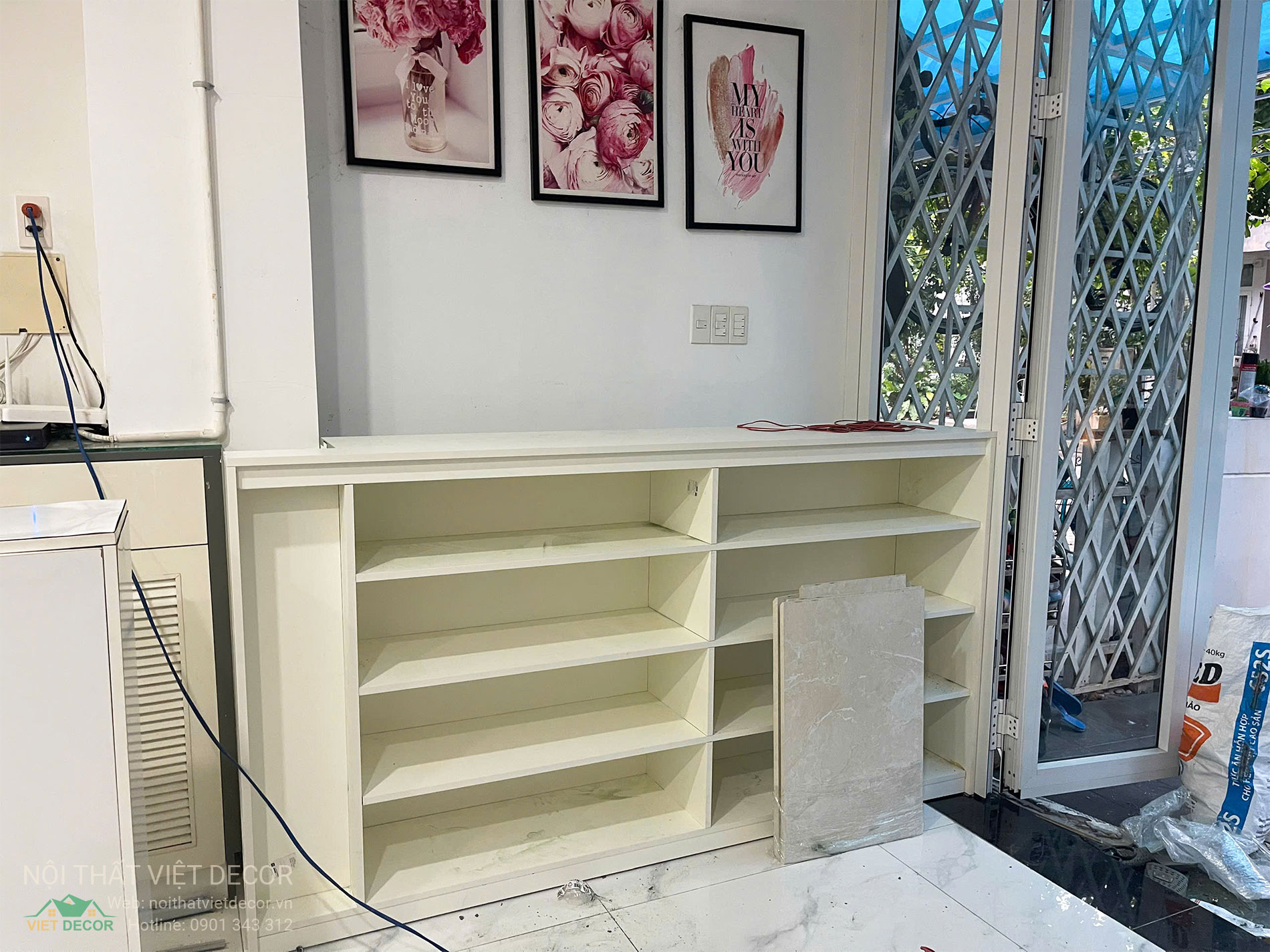 Nội Thất Việt Decor thiết kế thi công tủ bếp đẹp chữ L tại phường Long Trường (quận 9 cũ) TP HCM