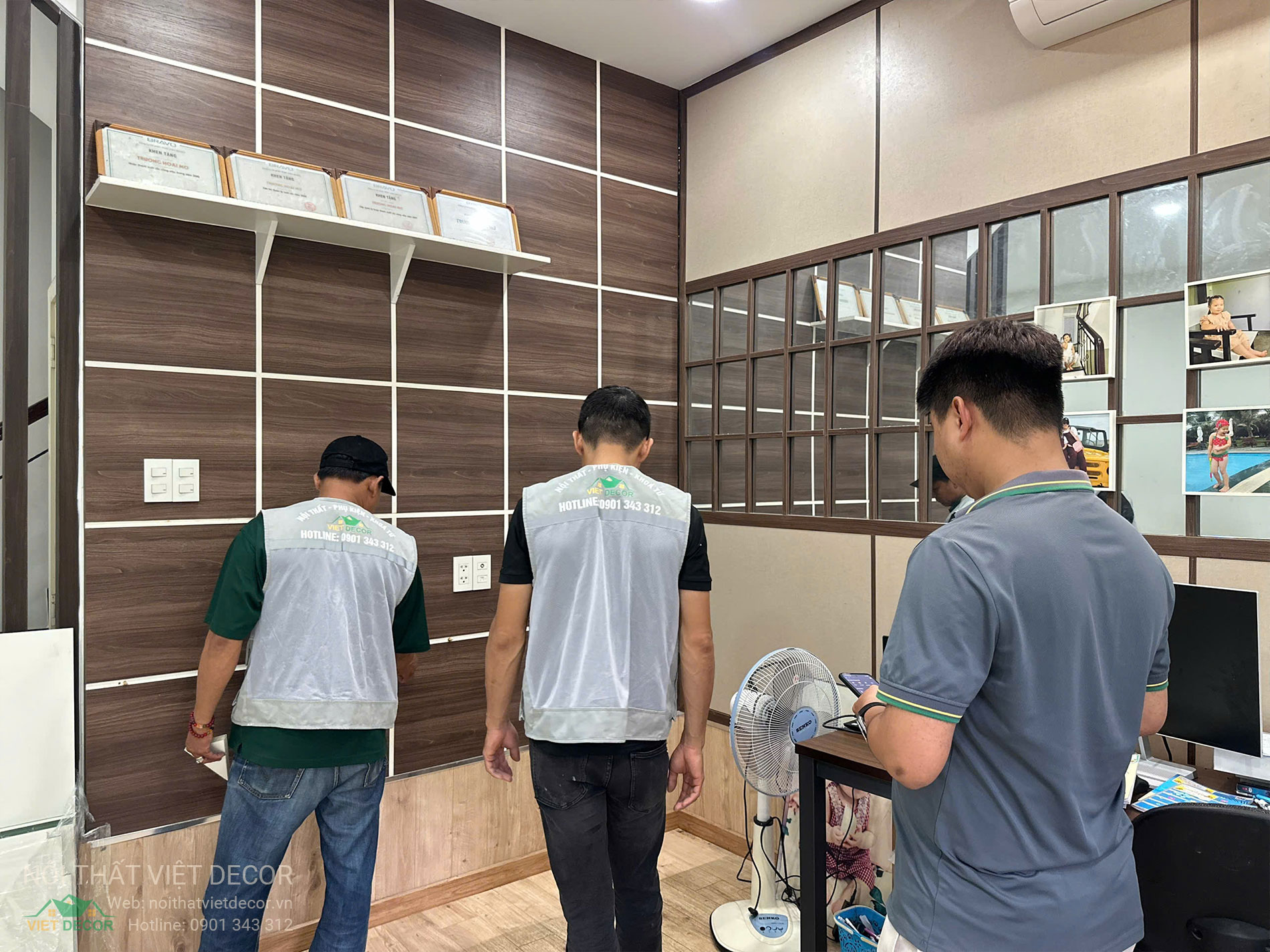 Nội Thất Việt Decor thiết kế thi công tủ bếp đẹp chữ L tại phường Long Trường (quận 9 cũ) TP HCM
