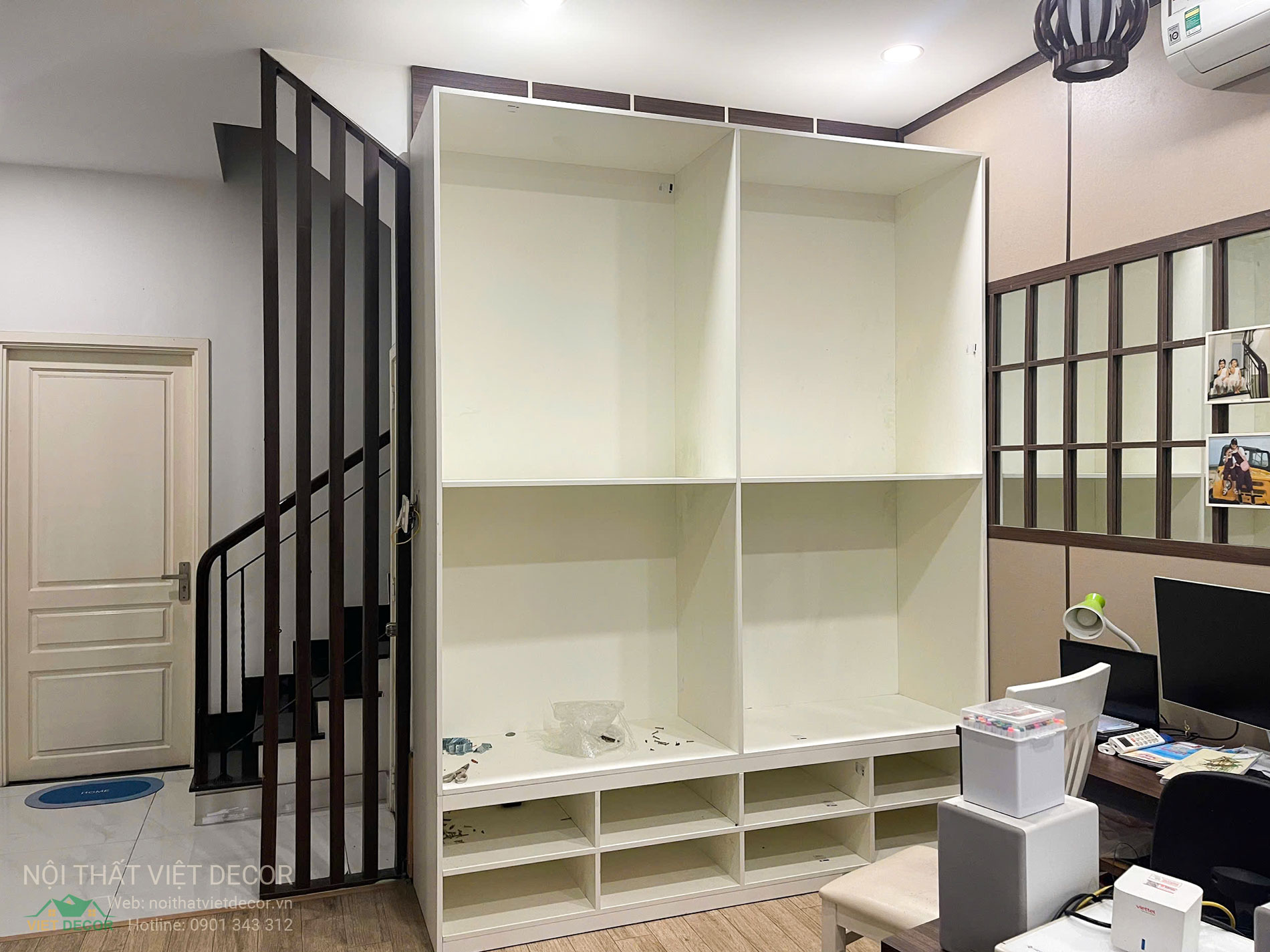 Nội Thất Việt Decor thiết kế thi công tủ bếp đẹp chữ L tại phường Long Trường (quận 9 cũ) TP HCM