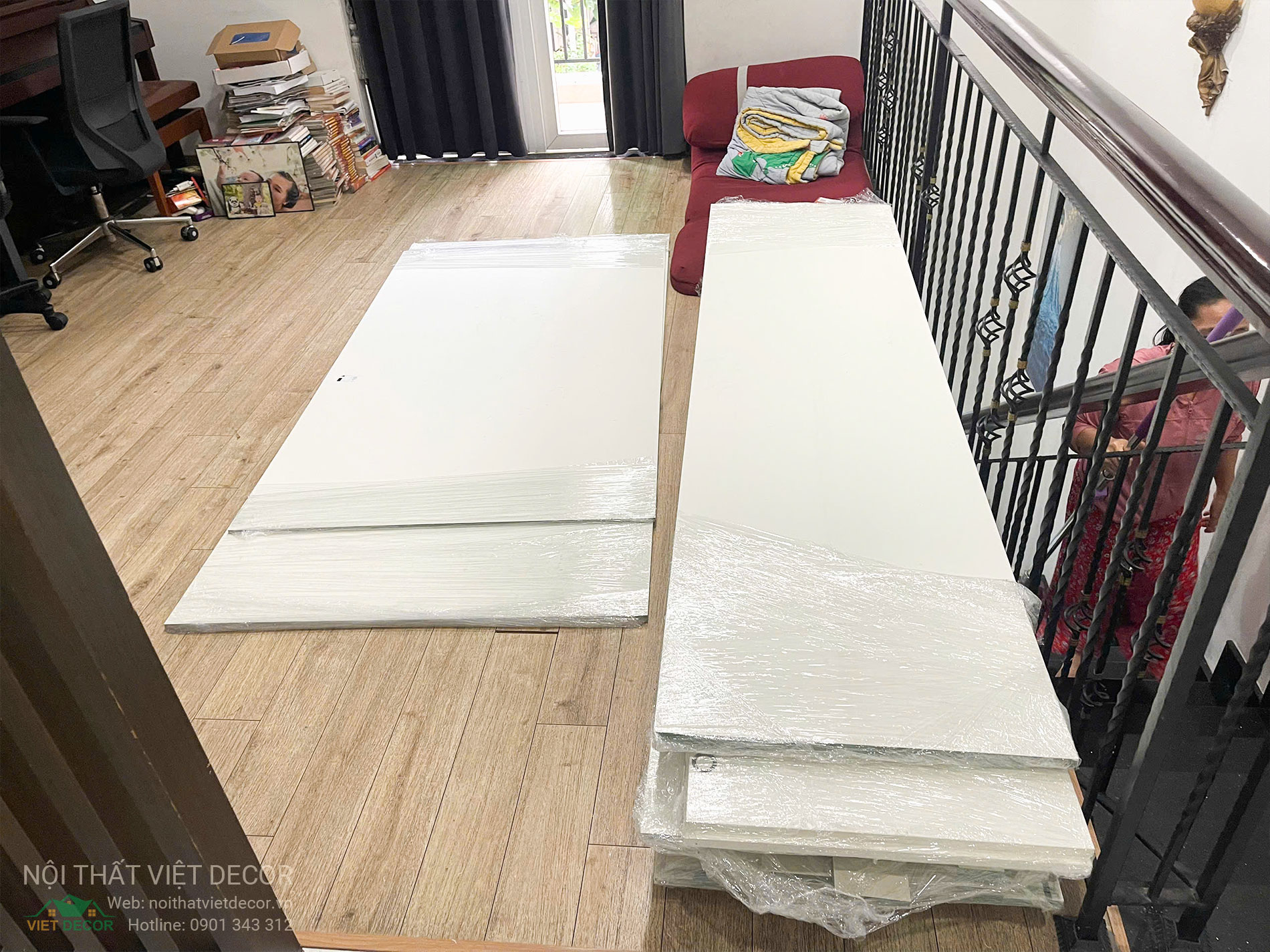 Nội Thất Việt Decor thiết kế thi công tủ bếp đẹp chữ L tại phường Long Trường (quận 9 cũ) TP HCM