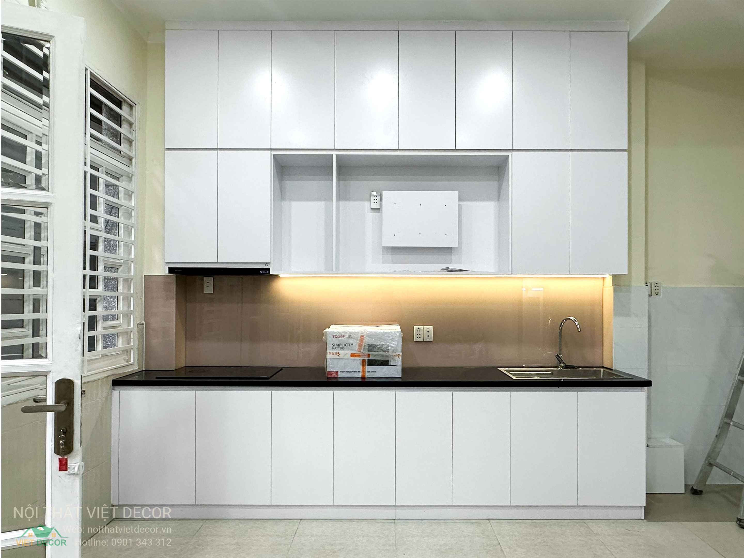Nội Thất Việt Decor thiết kế thi công tủ bếp chữ I tại quận Phú Nhuận TP HCM