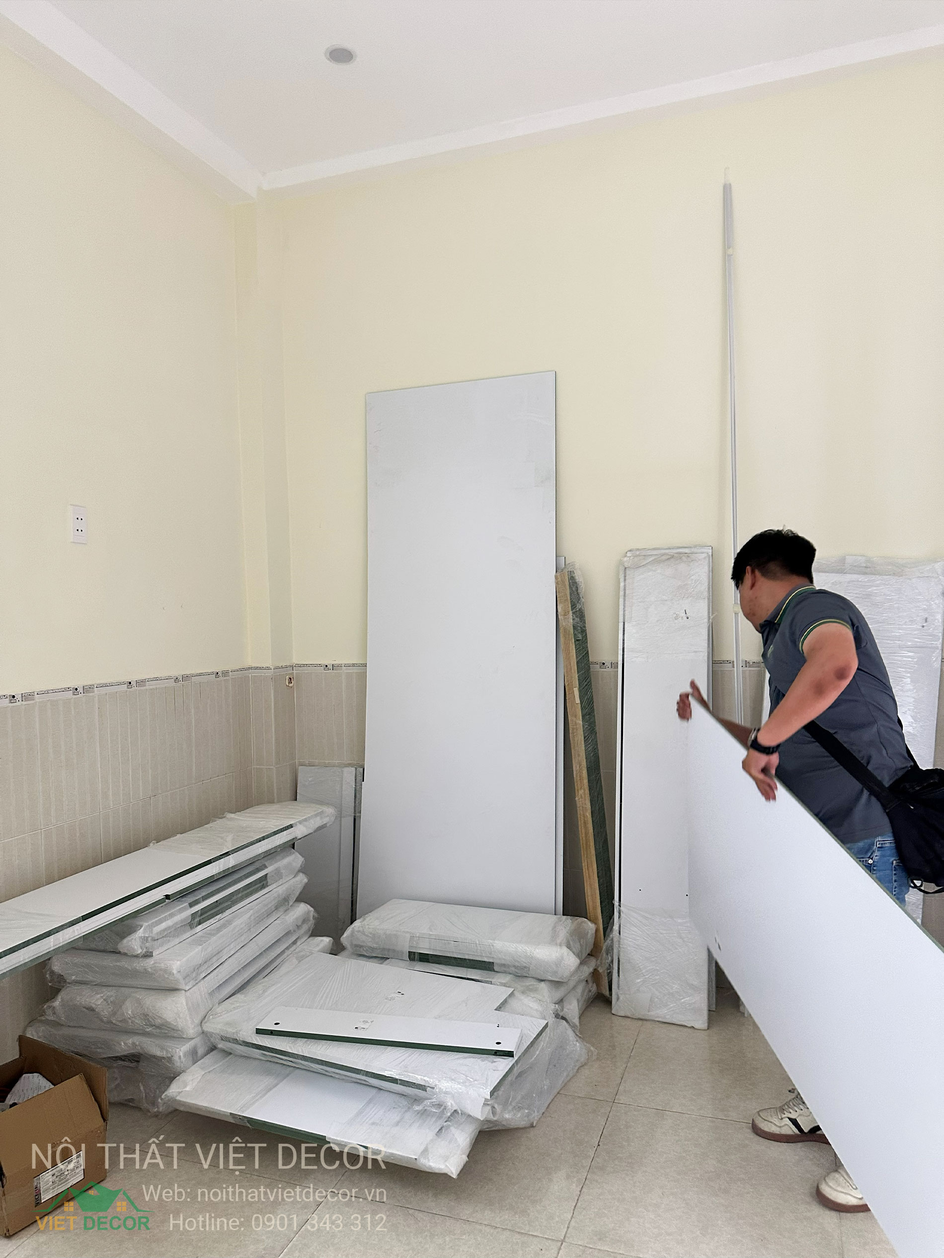 Nội Thất Việt Decor thiết kế thi công tủ bếp chữ I tại quận Phú Nhuận TP HCM