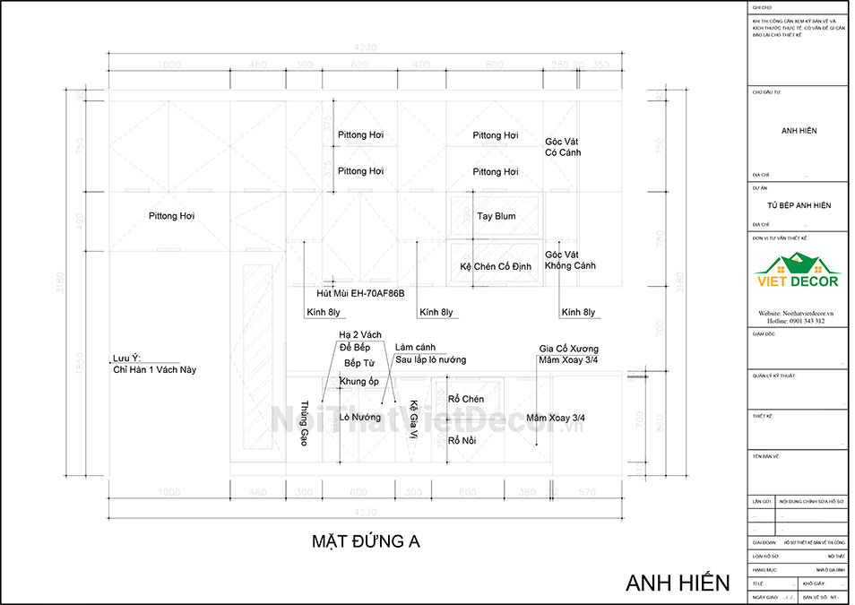 Noithatvietdecor Tủ bếp hiện đại chữ L, khung inox 304 sơn tĩnh điện, cánh kính viền nhôm, mặt đá và ốp tường đá nhân tạo cao cấp Vicostone BQ1080