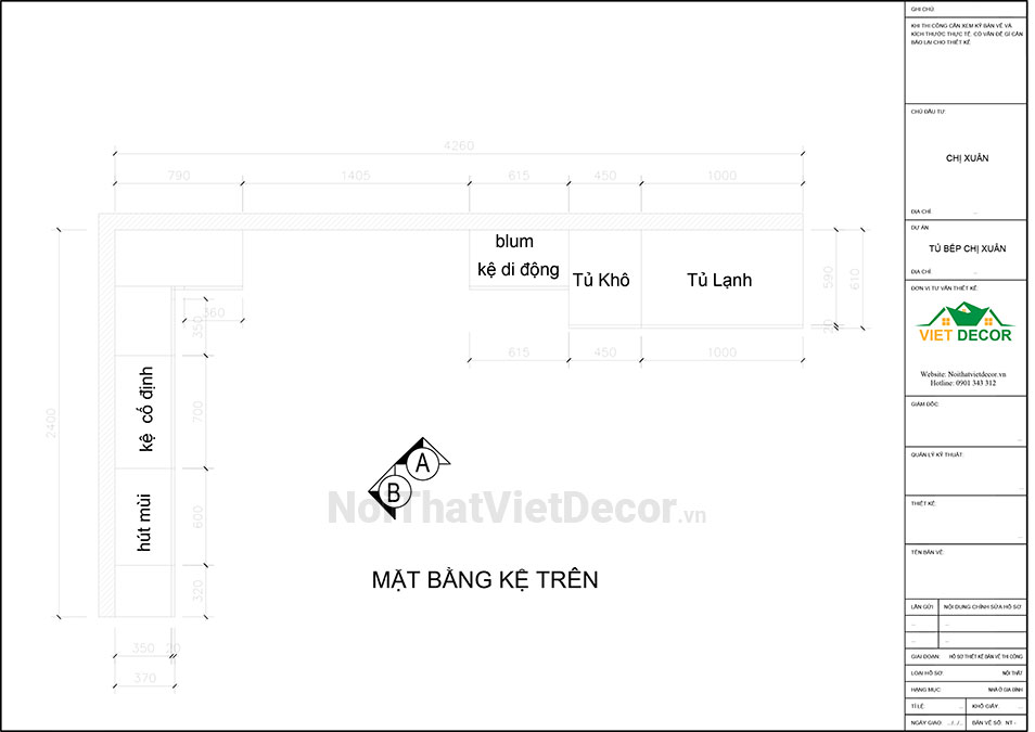 Noithatvietdecor Tủ bếp hiện đại chữ L, khung inox 304 sơn tĩnh điện, cánh kính viền nhôm, mặt đá nhân tạo cao cấp vicostone BQ8221