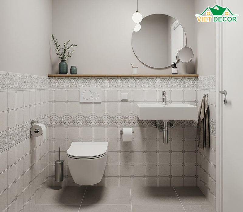 Ốp tường cao 1m2 - 1m4