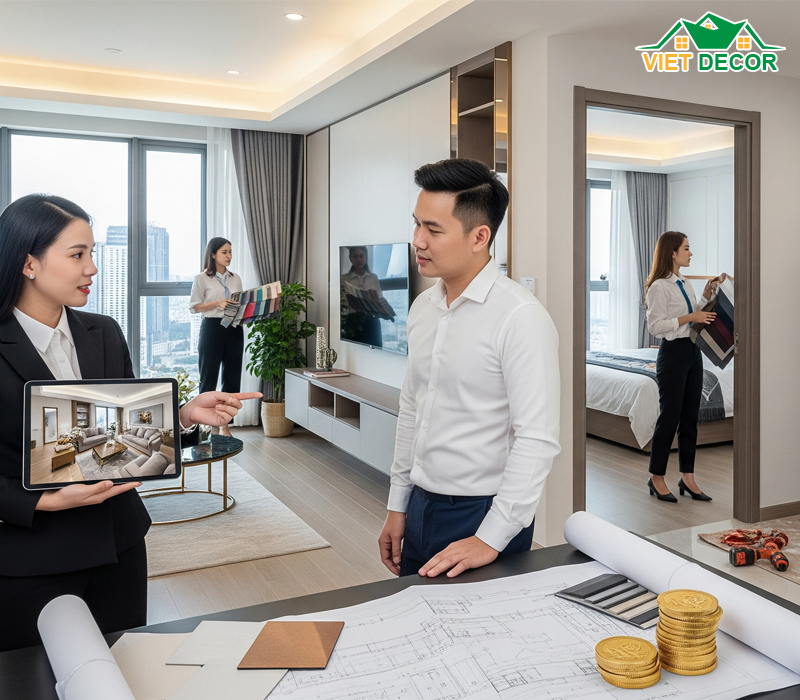 Dịch vụ thi công nội thất trọn gói của Nội Thất Việt Decor có gì đặc biệt?