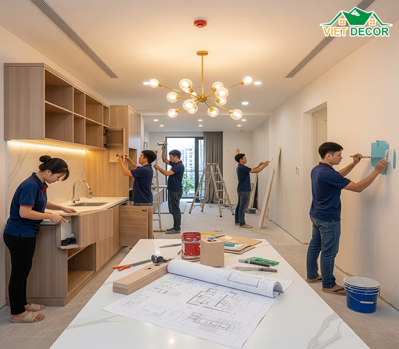Dịch vụ thi công nội thất HCM trọn gói mang lại những lợi ích gì?