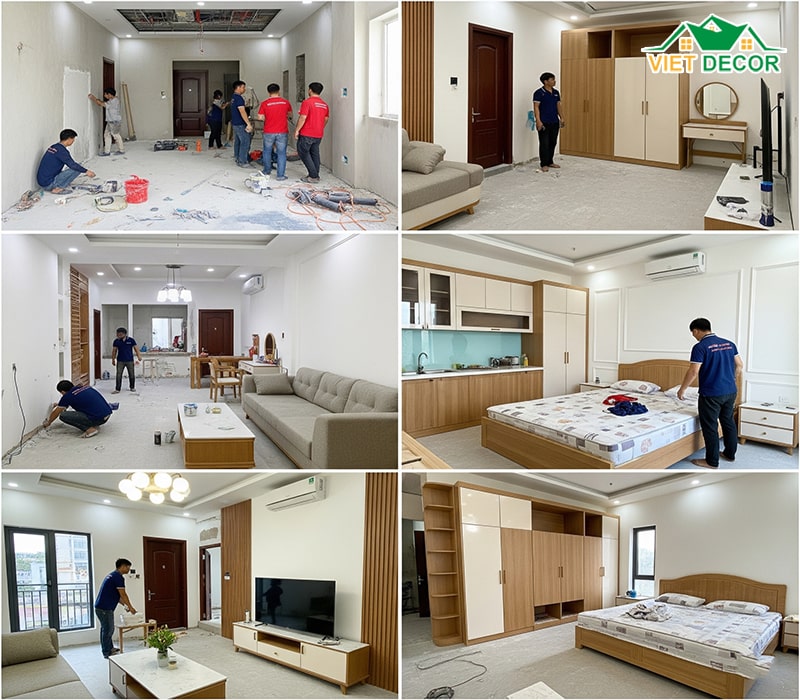 Các hạng mục trọn gói dịch vụ thi công nội thất