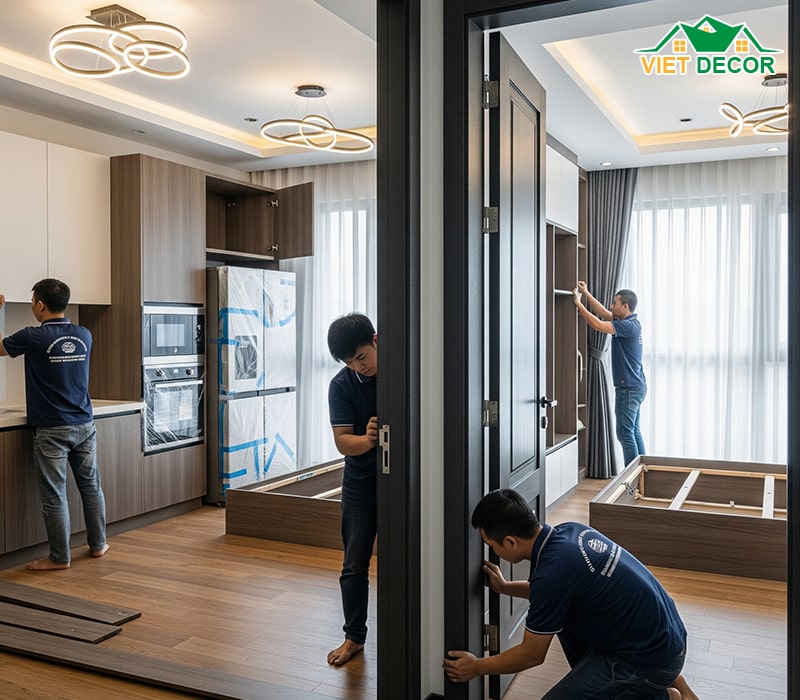 Các hạng mục trọn gói dịch vụ thi công nội thất