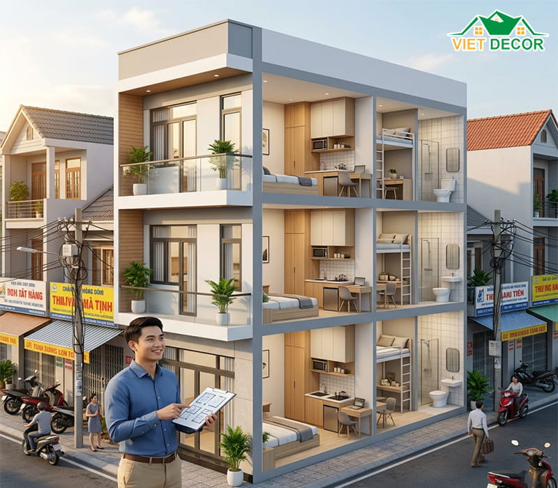 Tại sao mô hình thiết kế căn hộ cho thuê 3 tầng đang là xu hướng đầu tư?
