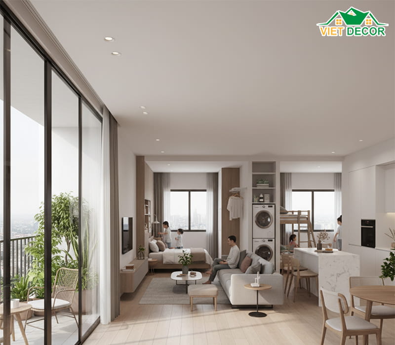 Tối ưu khu vực ban công và lô gia để đón ánh sáng