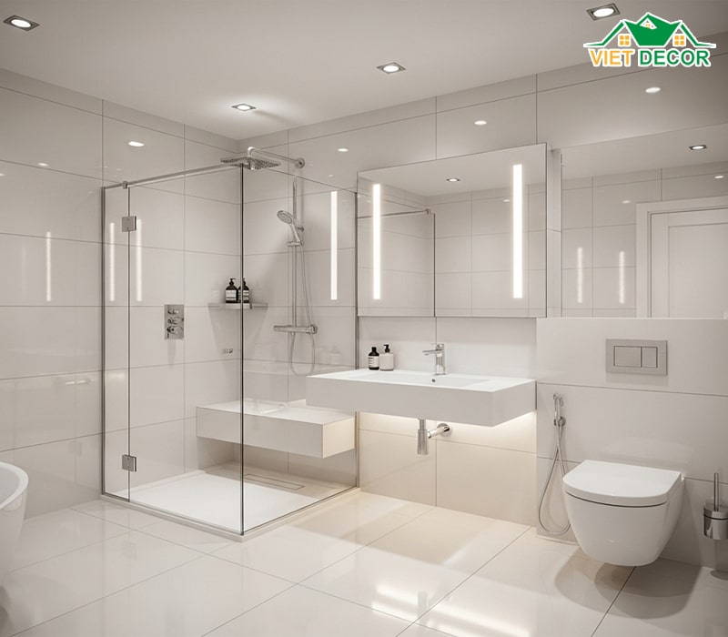 Thiết kế nội thất phòng tắm hiện đại
