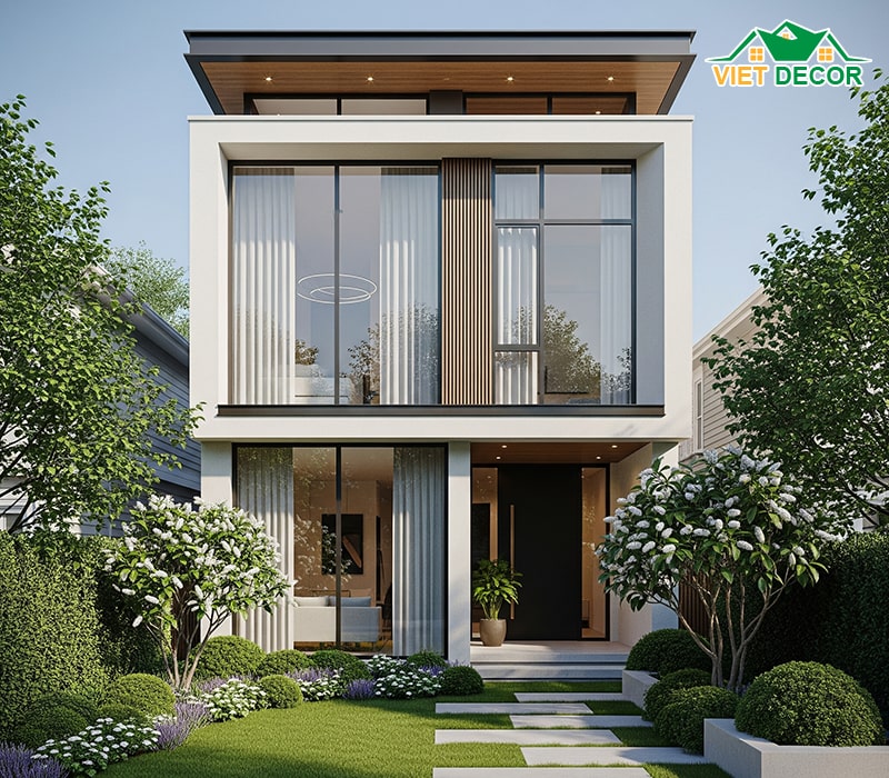 Nhà ống 2 tầng 3 phòng ngủ 1 phòng thờ mái bằng