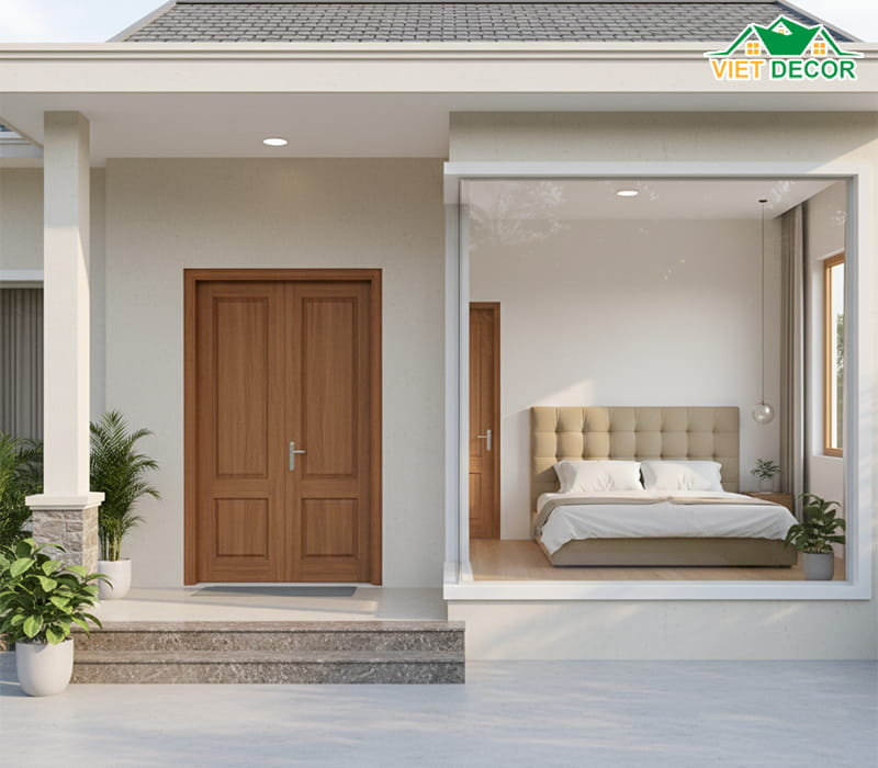Yếu tố phong thủy trong bố trí cửa chính và giường ngủ