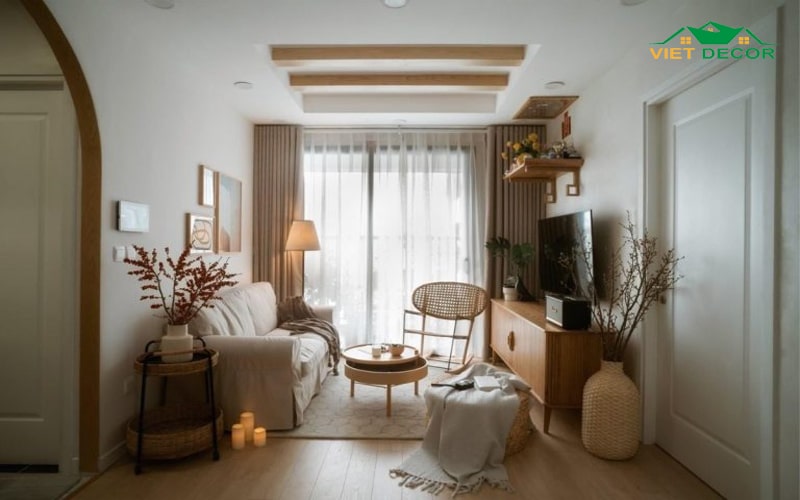 Trang trí phòng khách nhỏ 10m2 - Phong cách Bắc Âu (Scandinavian)