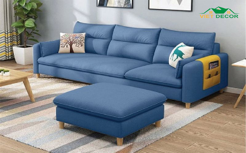 Mẫu phòng khách với ghế sofa băng hiện đại