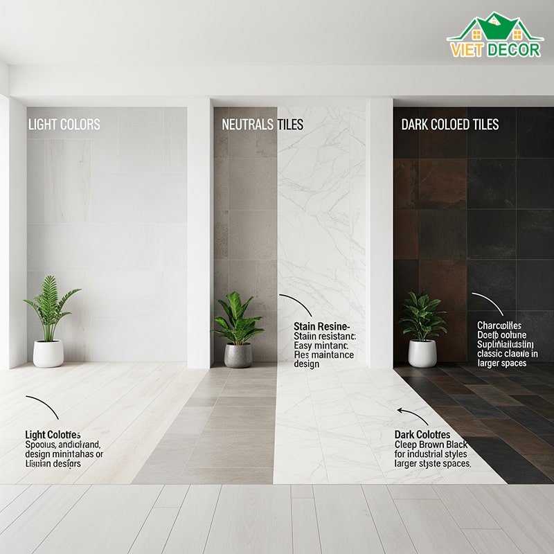 Những lưu ý khi phối màu gạch dành cho gia chủ