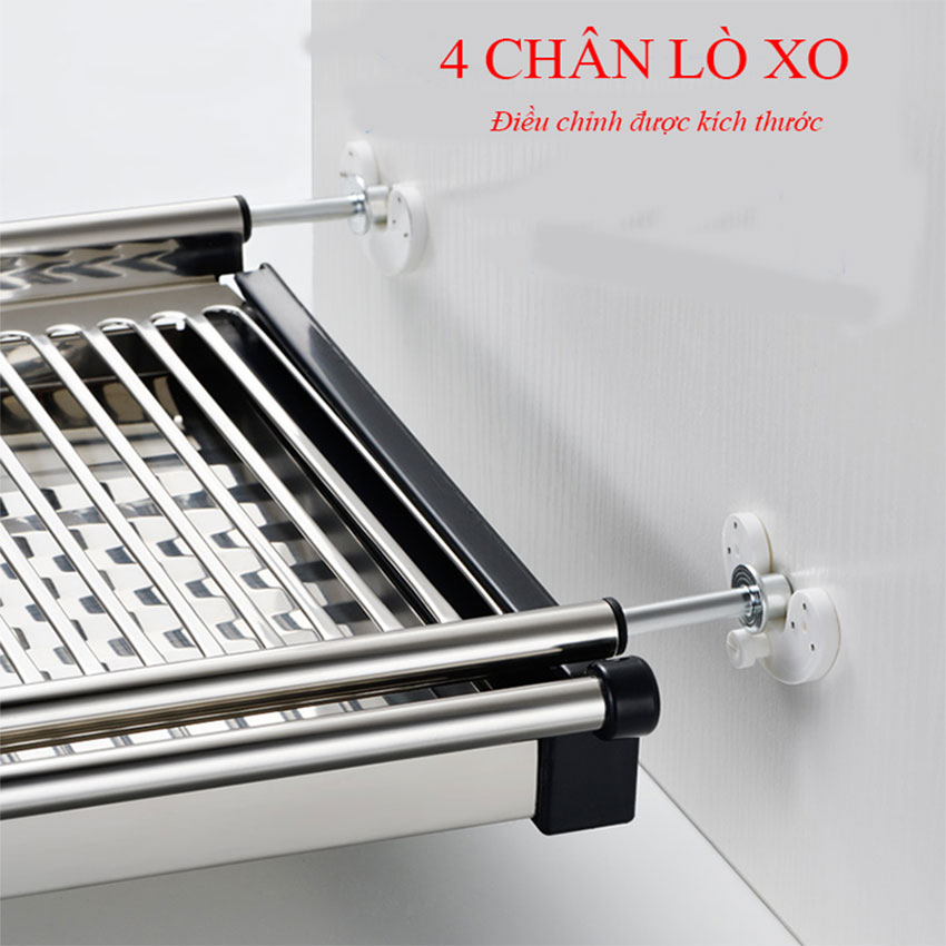Giá bát đĩa cố định 2 tầng chữ V Inoxen BV60/70/80/90
