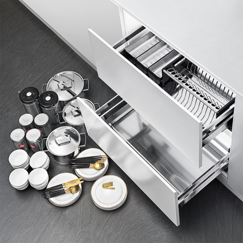Giá bát đĩa, thìa dĩa đũa inox hộp Inoxen BH71/91