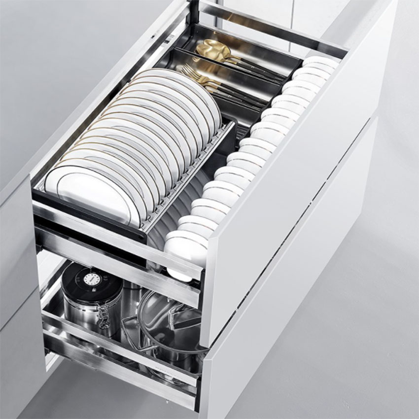 Giá bát đĩa, thìa dĩa đũa inox hộp Inoxen BH71/91