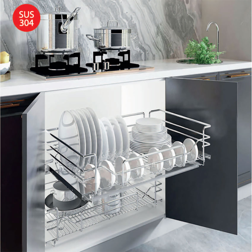 Giá xoong nồi bát đĩa đa năng nan oval Inoxen EV6070/80/90