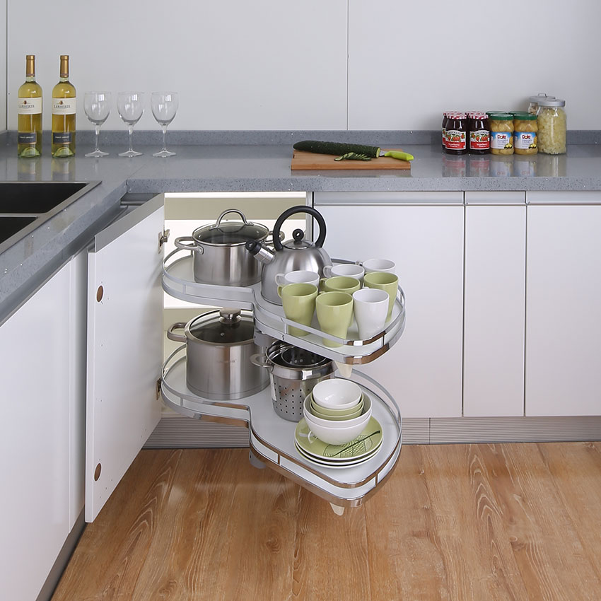 Kệ góc xoay hình lá Inoxen KGM-180L/R