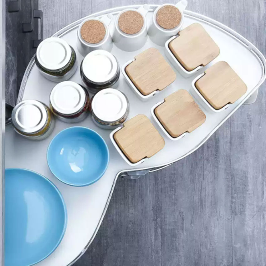 Kệ góc xoay hình lá Inoxen KGM-180L/R