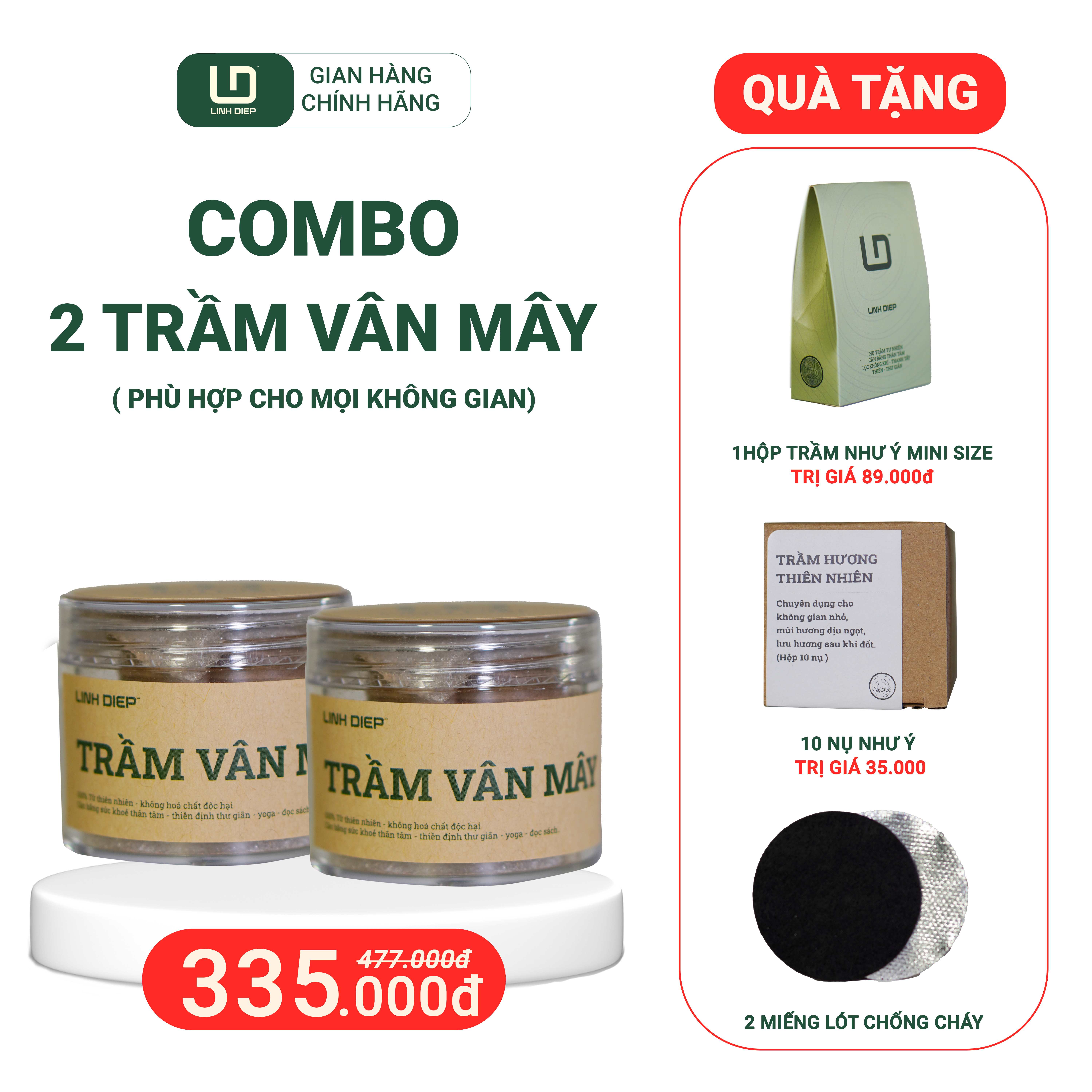 COMBO 2 HỘP TRẦM VÂN MÂY