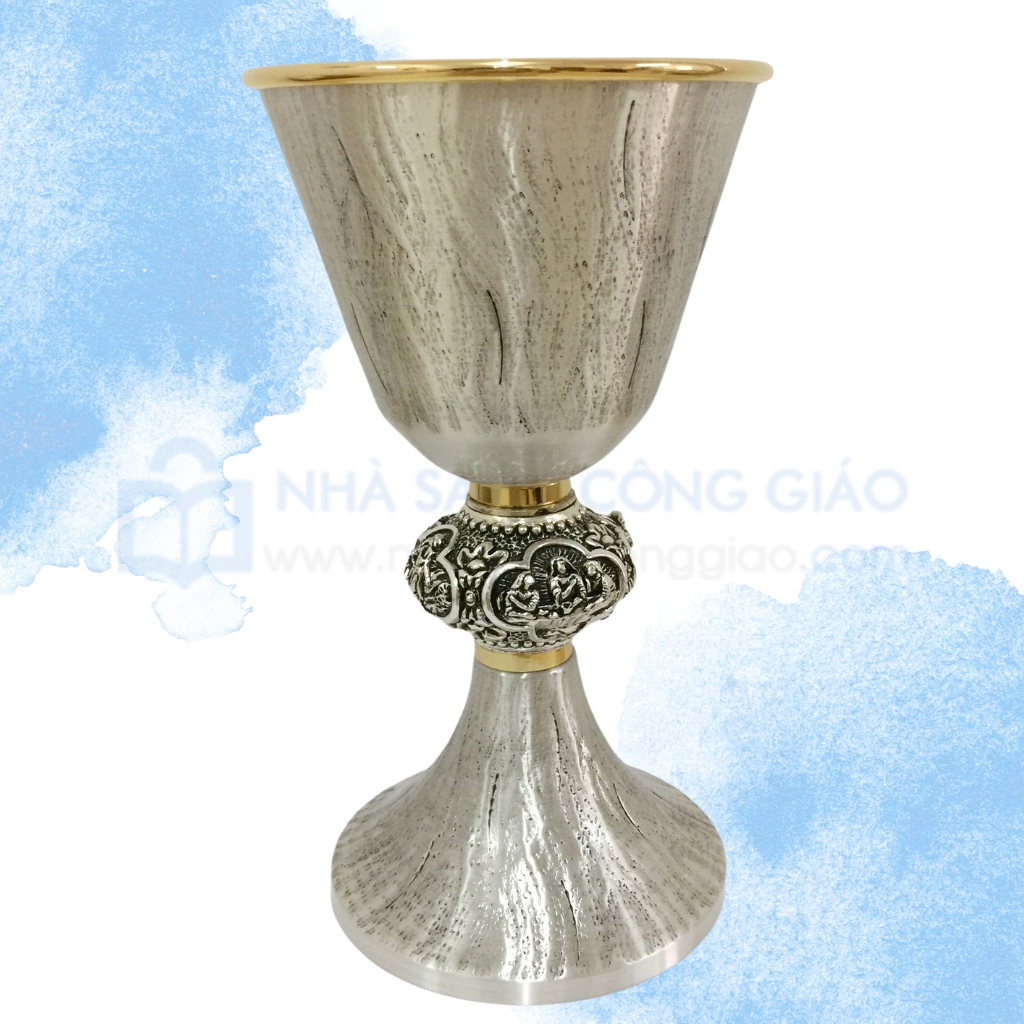 Chén lễ Italy xi vàng CLXV147 - Mẫu cuộc đời Chúa Giêsu