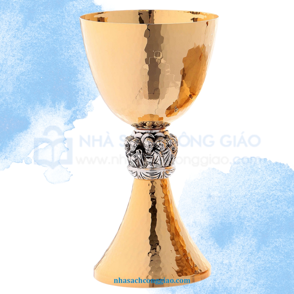 Chén Lễ xi vàng Italy CLXV139 - Mẫu Bữa Tiệc Ly 19cm
