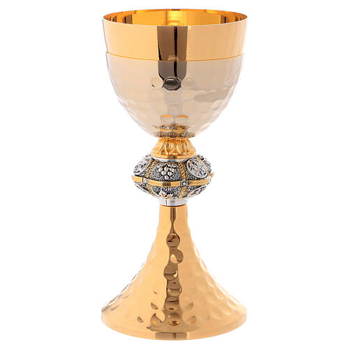 Chén Lễ Italy xi vàng CLXV920 Mẫu tay cầm PX và chùm nho 21cm