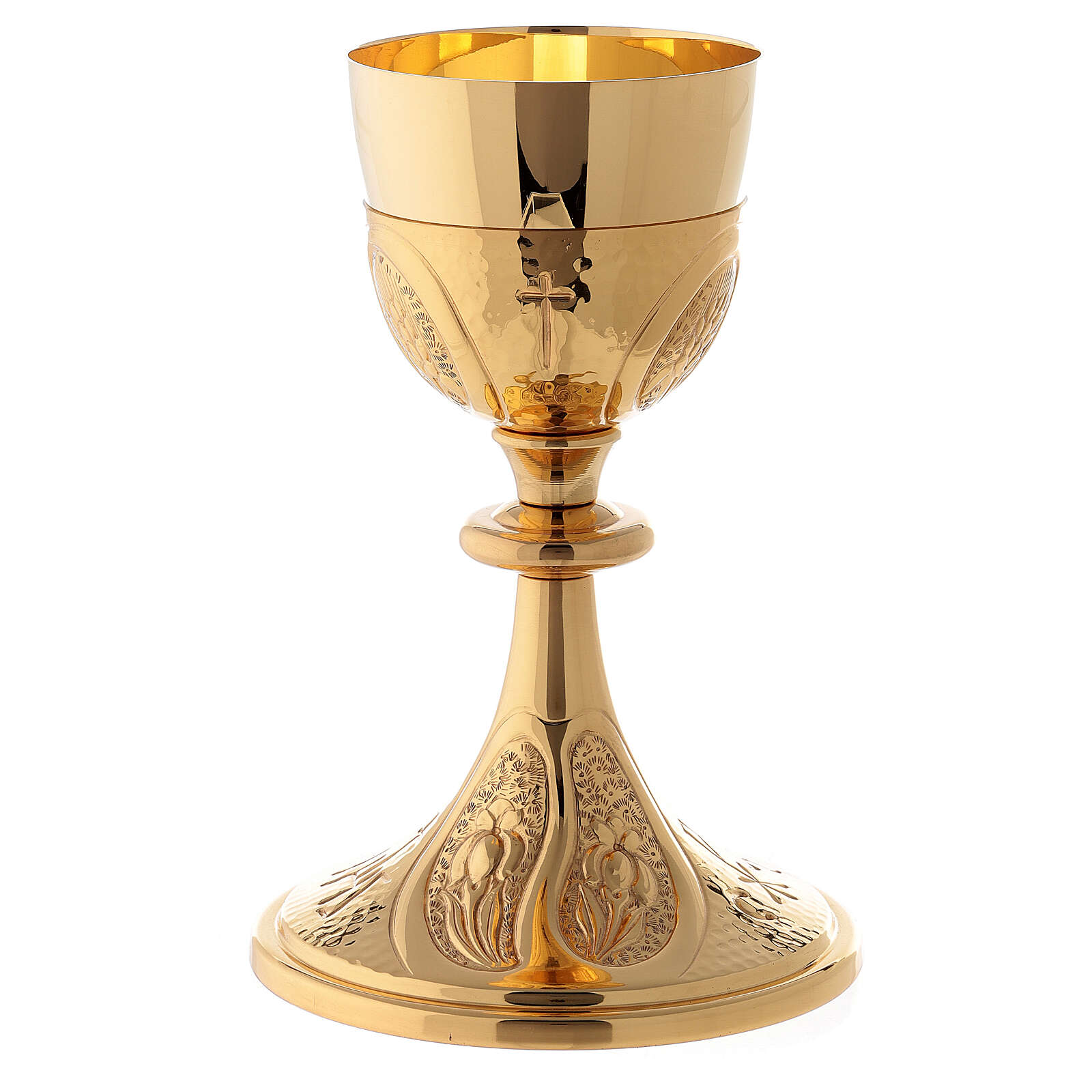 Chén lễ xi vàng Italy CLXV032 Mẫu hoa huệ và chữ JHS