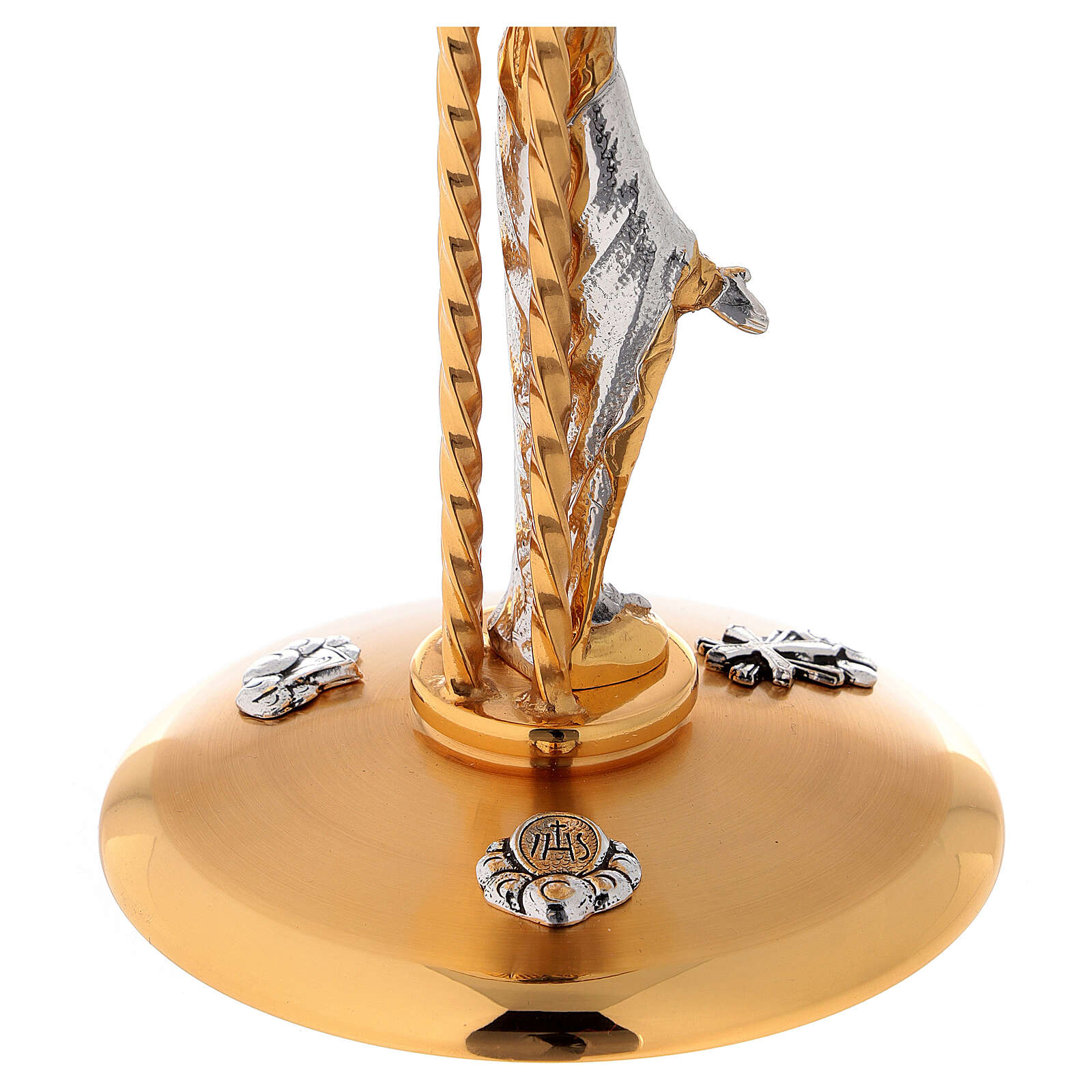 Chén Lễ Italy mạ bạc và vàng - Mẫu Đức Mẹ Ban Ơn CLXV77 (20cm)