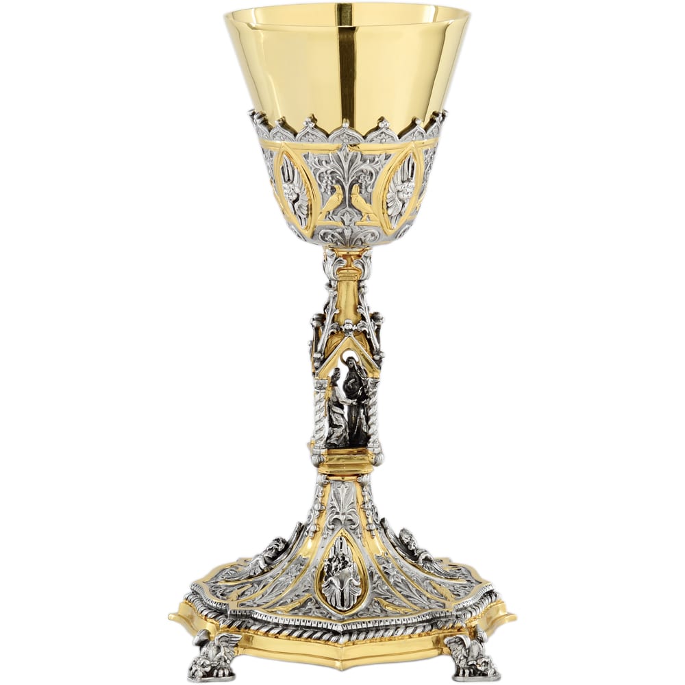 Chén lễ xi vàng CLXV6656 An-nun-tsi-a-ta 24cm