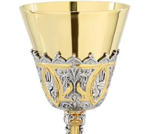Chén lễ xi vàng CLXV6656 An-nun-tsi-a-ta 24cm