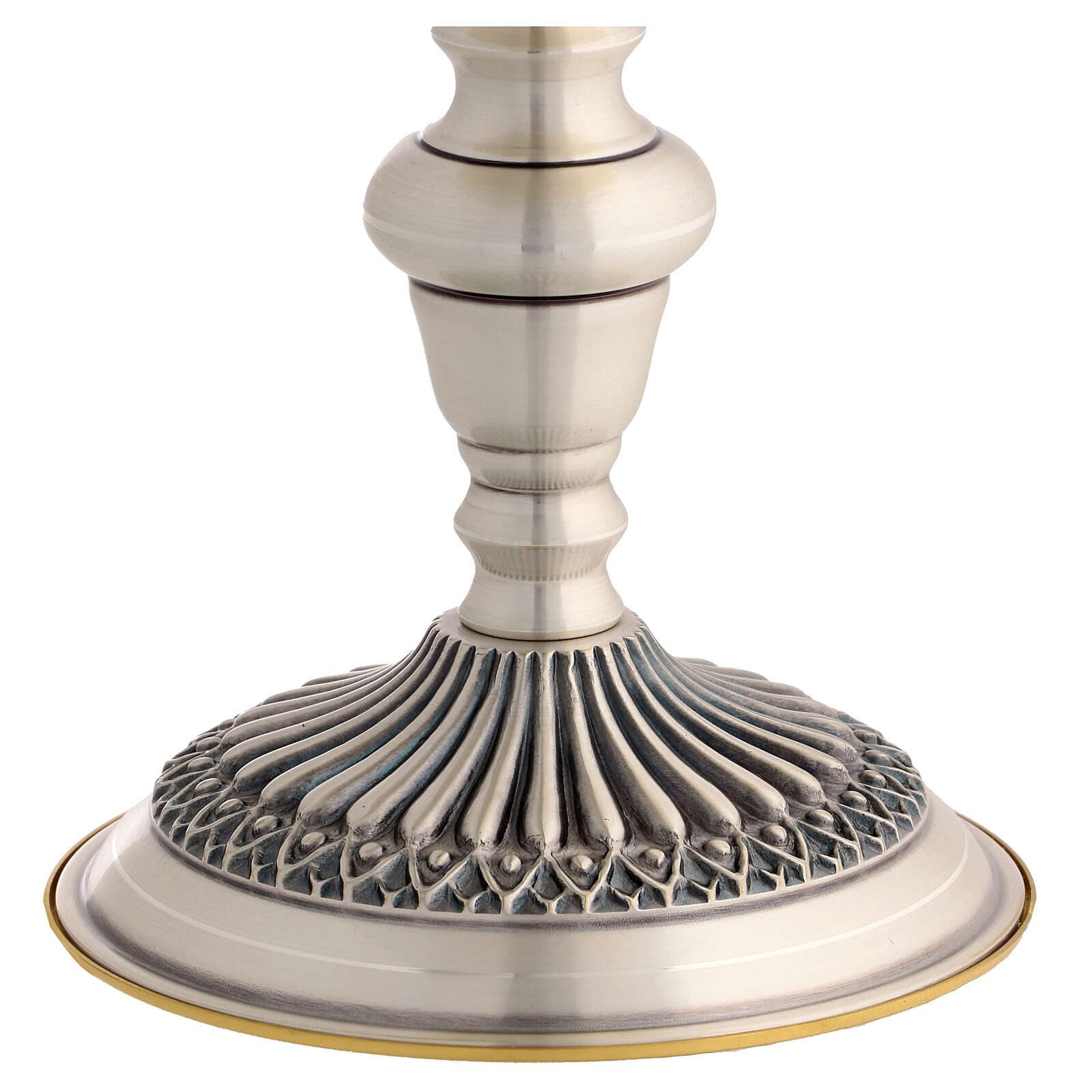 Chén Lễ Italy xi vàng CLXV745 - Mẫu khắc hoa văn 19.5cm
