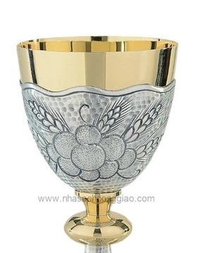 Chén Lễ Italy CLXV6192 mẫu bông lúa và chùm nho