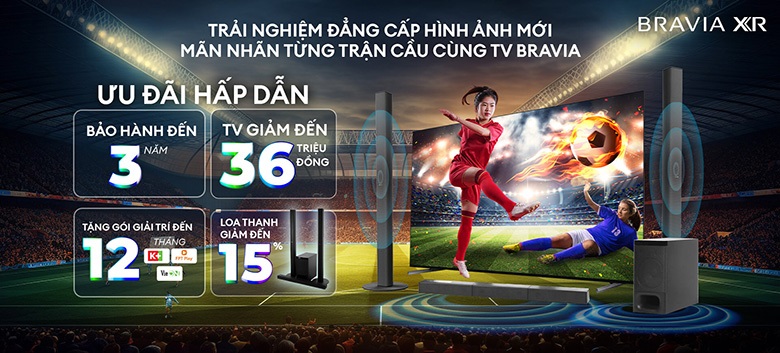 Khuyến mãi ngay gói ứng dụng giải trí hấp dẫn khi mua TV Sony