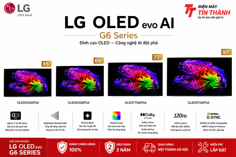 LG OLED evo G6 Series Chính Hãng