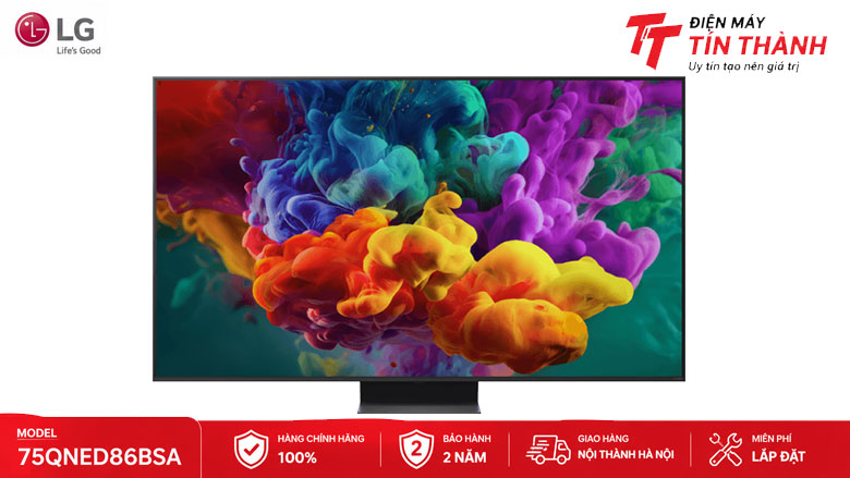 Smart Tivi LG 75QNED86BSA có phù hợp phòng khách rộng không?