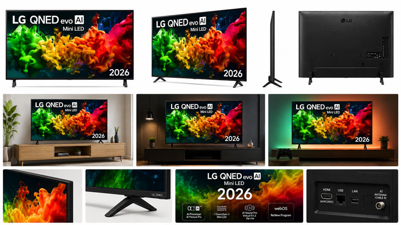 Tivi LG QNED80 Mini LED 2026 - Màn hình Mini LED sắc nét, tích hợp AI thông minh